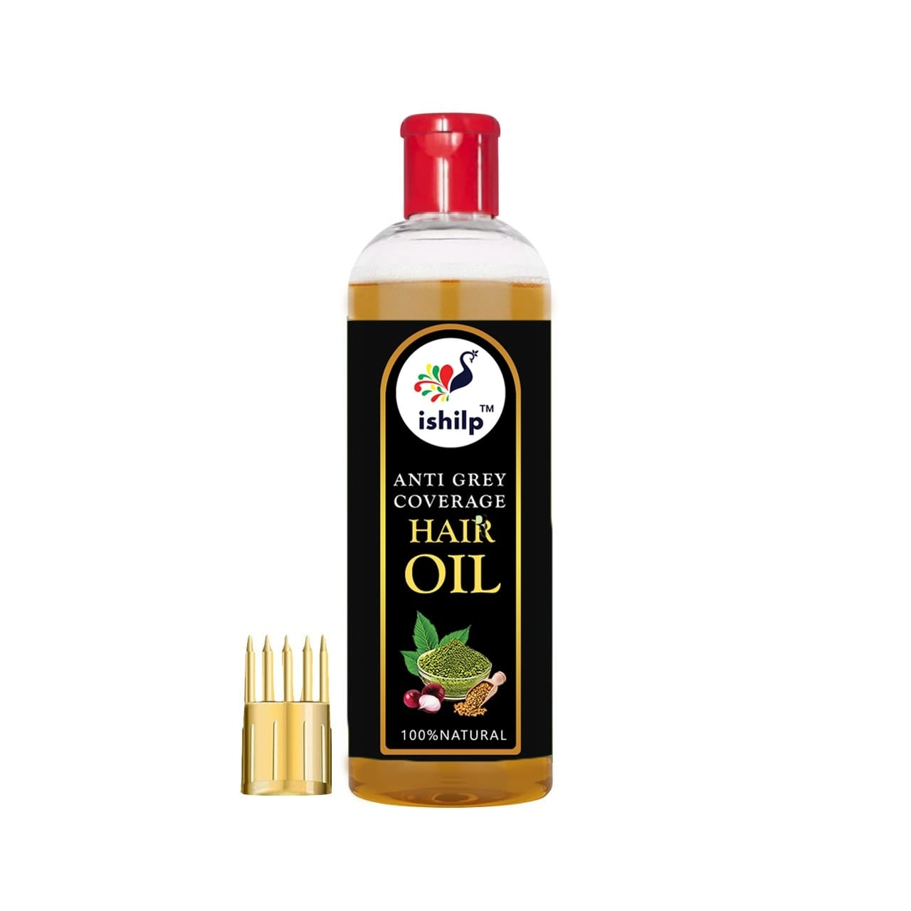 Natural Brown Mehndi 500GRM+250GRM Combo With Anti Grey Coverage Oil -100ml (Flat 10% Off)